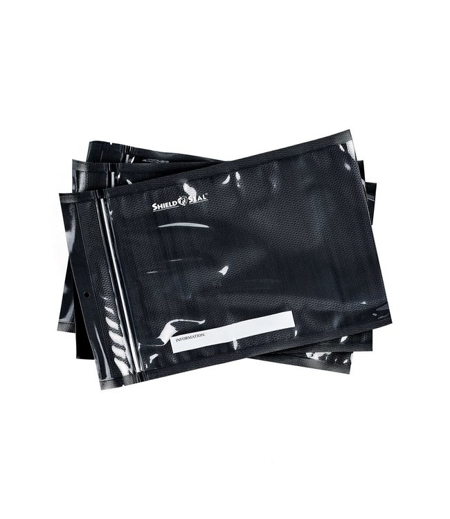 Shield N Seal Shield N Seal - Black and Clear 5” x 8” 50 Zipper Bags
