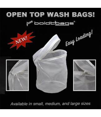 BOLDTBAGS OPEN TOP ZIPPERED WASH BAG SMALL (220 MIRCRON)