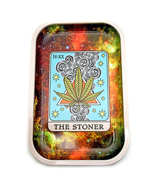 The Stoner Tarot Card Metal Rolling Tray | 11.25" x 7.5"