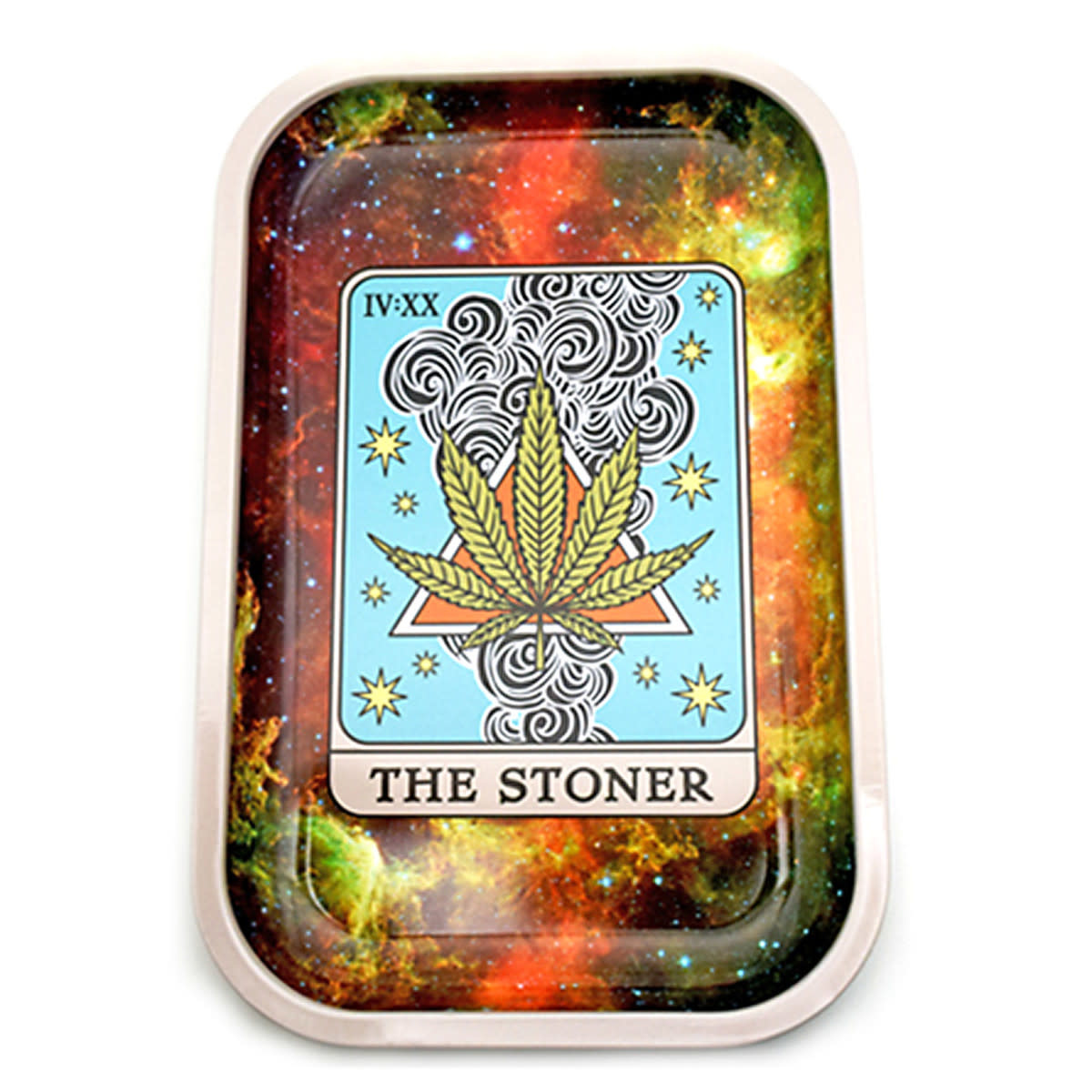 The Stoner Tarot Card Metal Rolling Tray | 11.25" x 7.5" - Mother Lode  Hydroponics & Organics