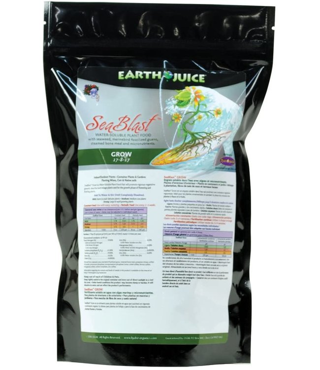 Hydro Organics / Earth Juice SeaBlast 17-8-17 Grow, 2 lb