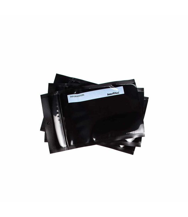Shield N Seal Shield N Seal - Black Both Sides 5” x 8” 50 Zipper Bags
