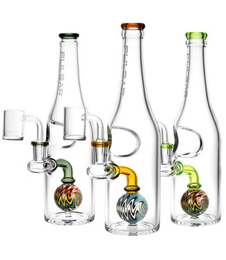 Pulsar Pulsar Bottle Style Dab Rig | 9.5" | 14mm F | Colors Vary