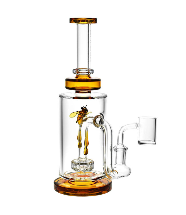 Pulsar Drop Down Bee Dab Rig | 14mm F | 8.75" | Colors Vary