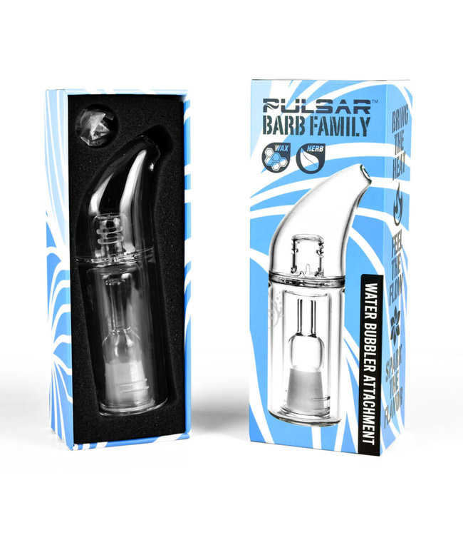 Pulsar Pulsar Barb Flower/Fire Travel Glass Bubbler Attachment