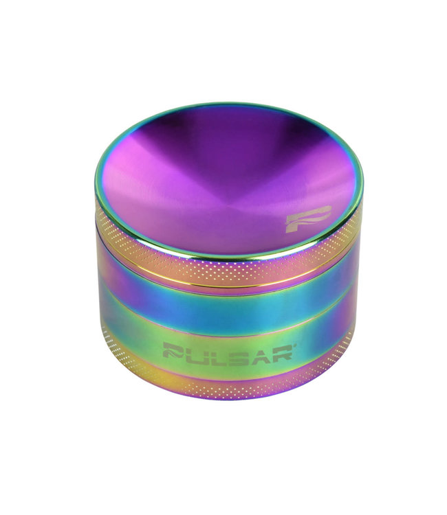 Pulsar Pulsar Concave Rainbow Anodized Aluminum Grinder | 4pc | 2.5"