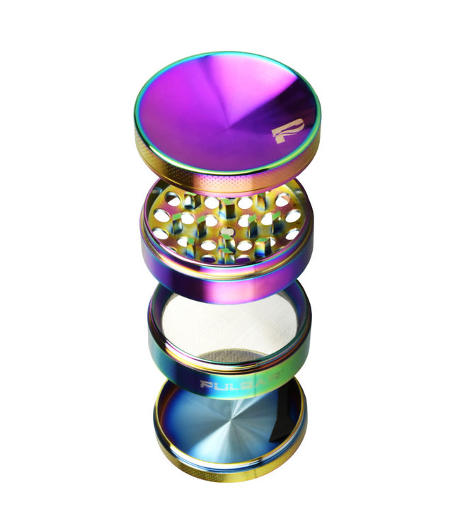 Pulsar Pulsar Concave Rainbow Anodized Aluminum Grinder | 4pc | 2.5"