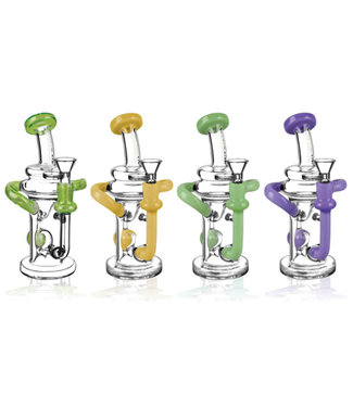 Pulsar Pulsar Ball Recycler Water Pipe - 7.5" / 14mm F / Colors Vary