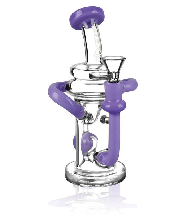 Pulsar Pulsar Ball Recycler Water Pipe - 7.5" / 14mm F / Colors Vary