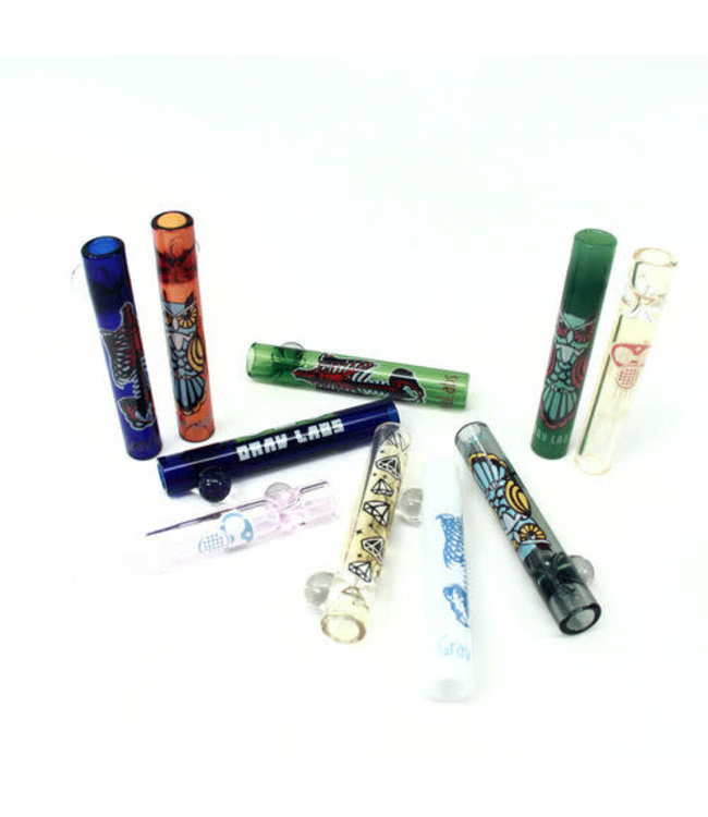Grav Labs 3' 12mm Glass Taster - Whimsical Decal - Individual