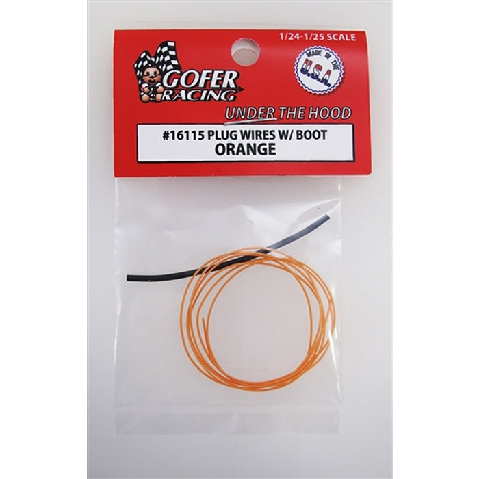 Plug Wires With Boot Orange