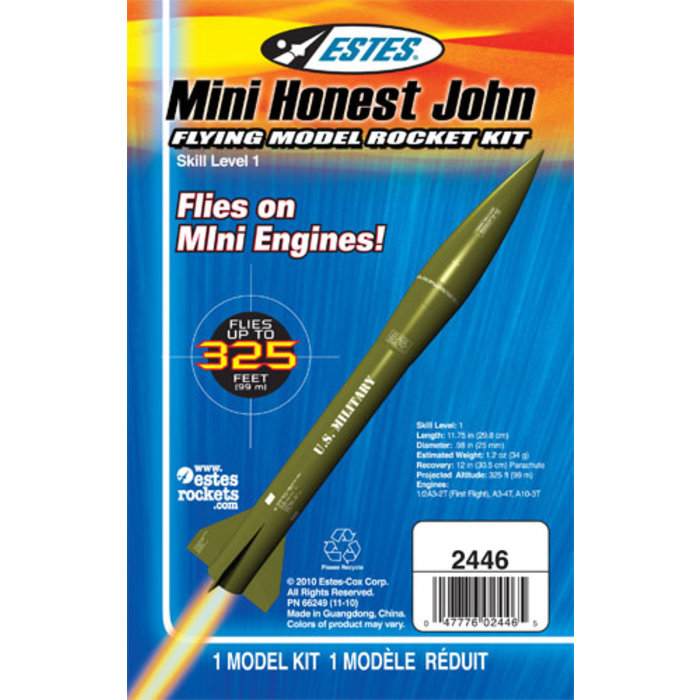 Mini Honest John Rocket Kit Skill Level 1