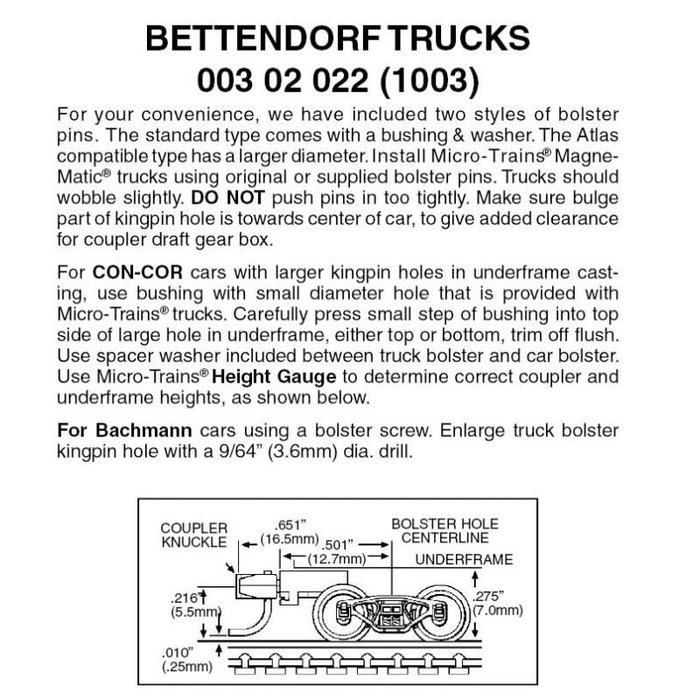 N Bettendorf Trucks Med #1003