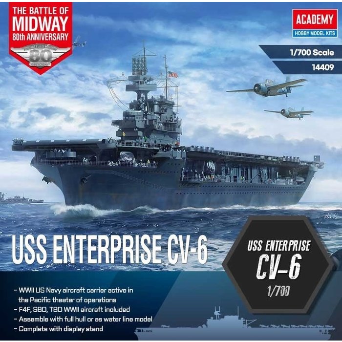 1:700 Enterprise CV-6 "Battle of Midway"