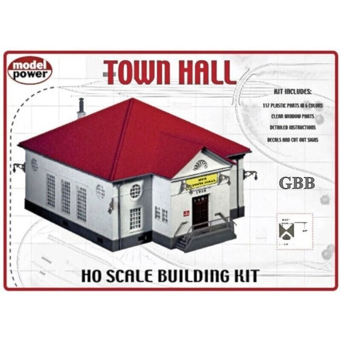 HO Town Hall Kit