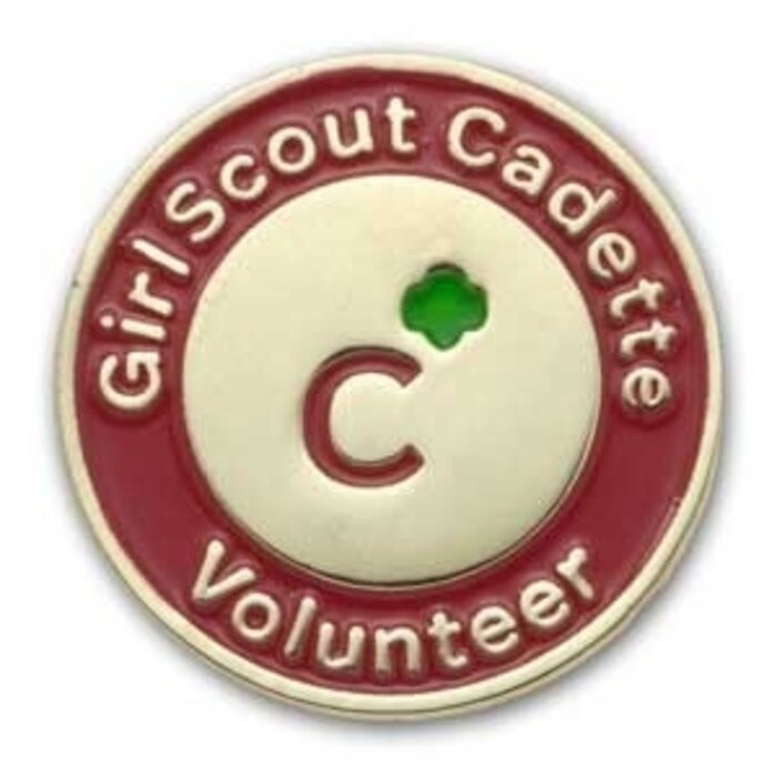 Cadette Volunteer Pin