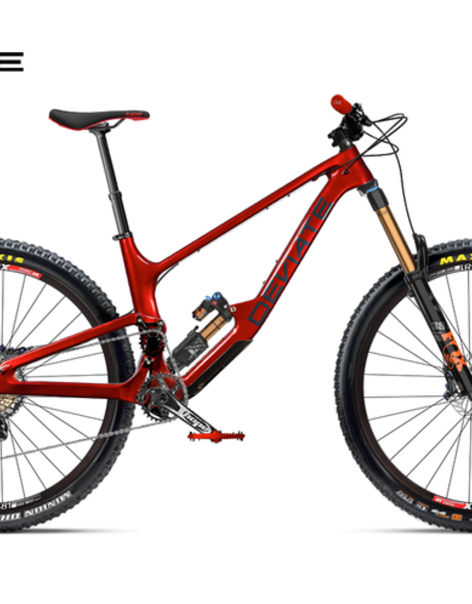 Deviate Cycles Claymore 165/170 LG Red Custom