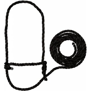 Poly Rope Cattle Halter Black