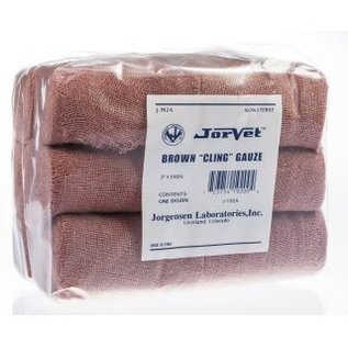 Brown "Cling" Gauze 12pk