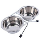 Double Stainless Cat Bowl 16oz