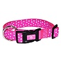 Dog Collar 12-18" Pink Polka Dot