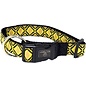 Dog Collar 18-26" Yellow Black Design