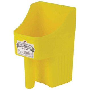 Enclosed Feed Scoop Yellow 3Qt