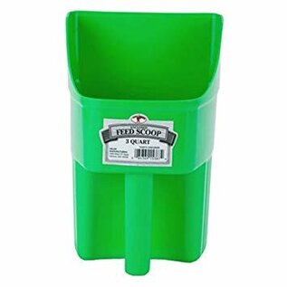 Enclosed Feed Scoop Green 3Qt