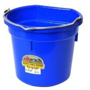 20 QT Flat Back Bucket Royal