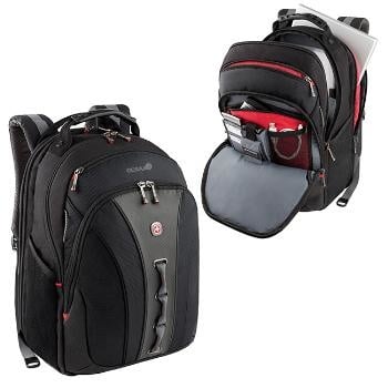 Wenger Legacy 16 inch Laptop Backpack - Black/Gray