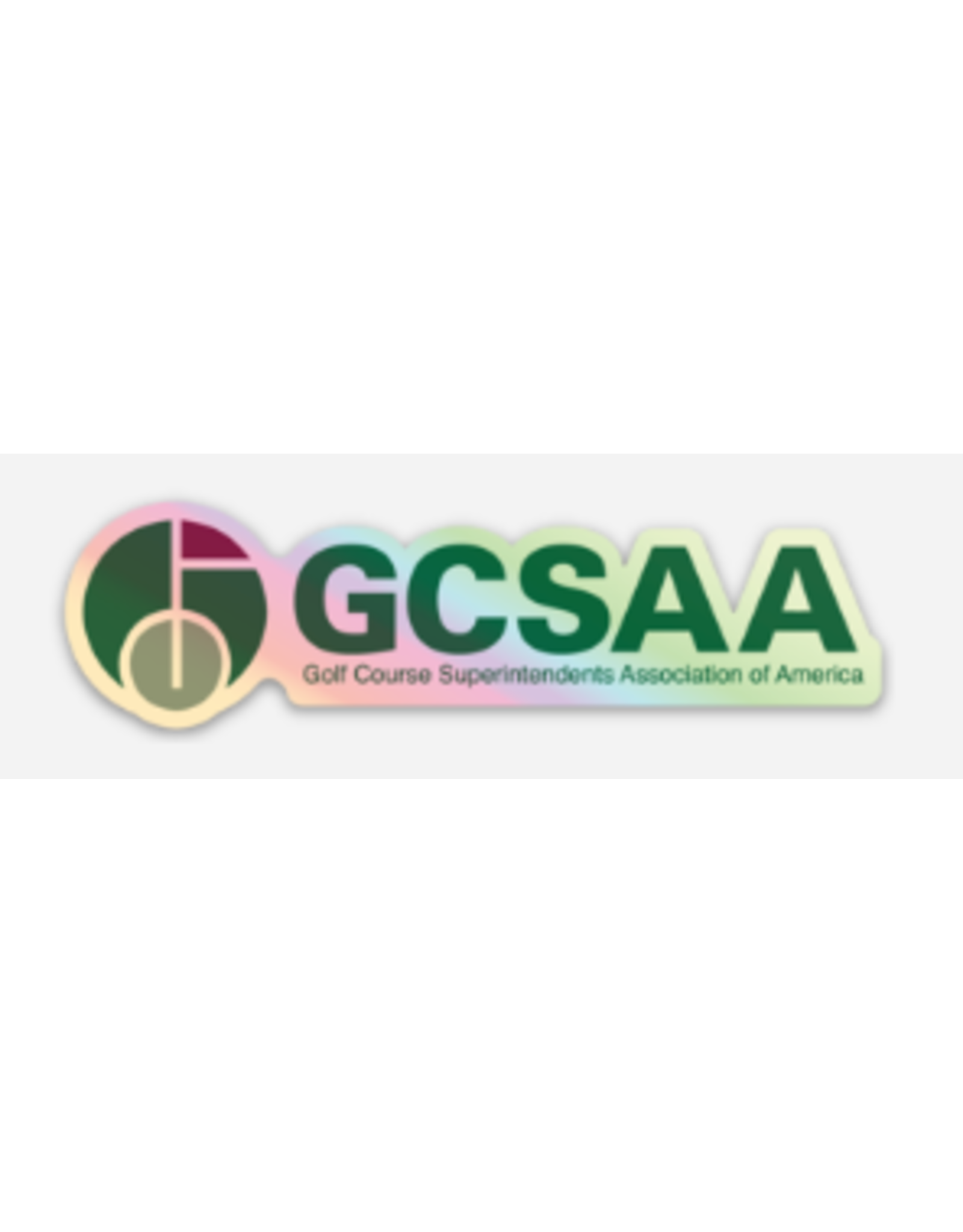 GCSAA Holographic Sticker - Full Logo (Words)