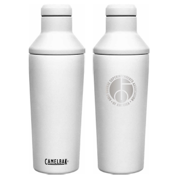 CamelBak Shaker Per Cocktail 600ml - Bianco - Senza BPA, Doppia Parete Anti-Condensa - Resistente E Facile Da Pulire
