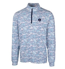Cutter & Buck C&B Traverse Camo 1/4 Zip - Medium