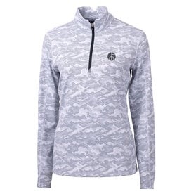 Cutter & Buck LADIES C&B Traverse Camo 1/4 Zip