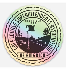 GCSAA Holographic Sticker - Retro
