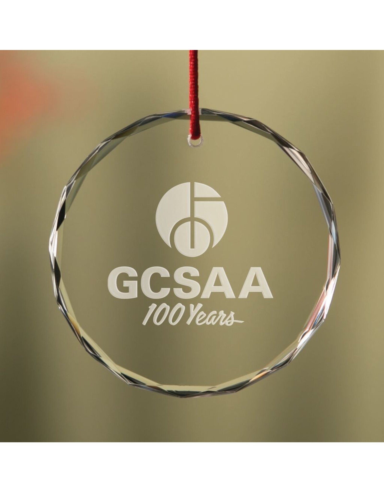 Sterling Cut Glass Sterling Faceted Ornament