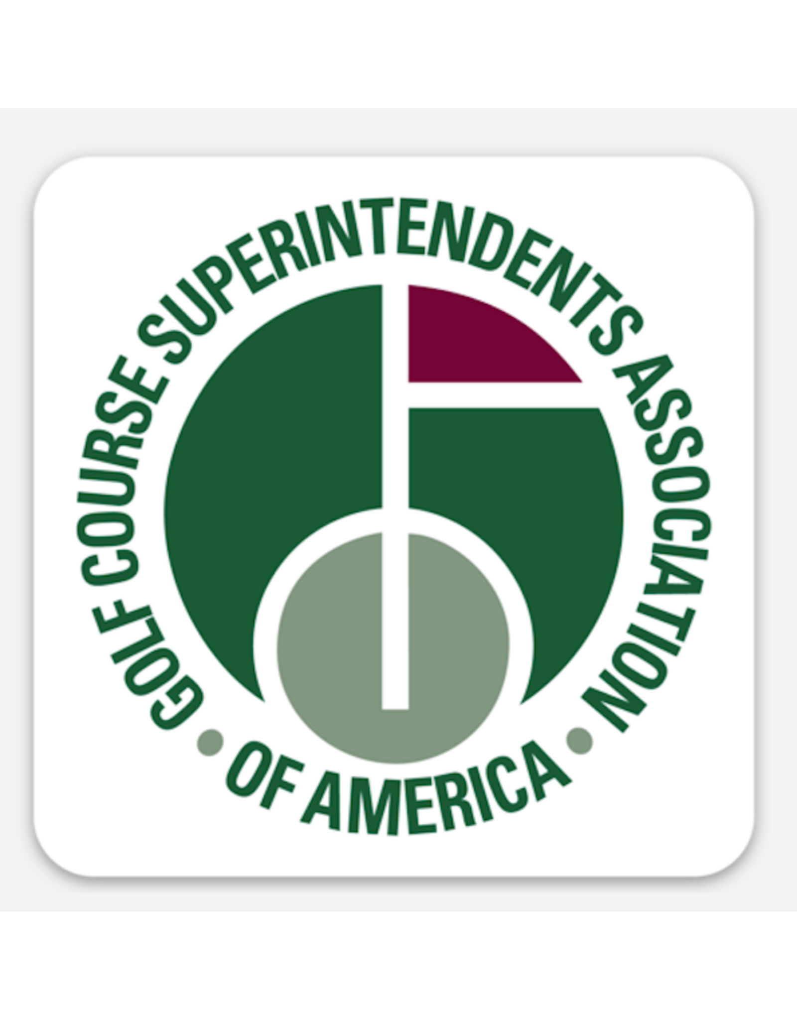 GCSAA Square Sticker - Legacy