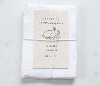 Small Handmade Cotton Paper - 15 sheets