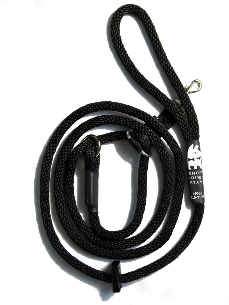 Heather Heroes Sidekick Black Regular 3/8" Leash