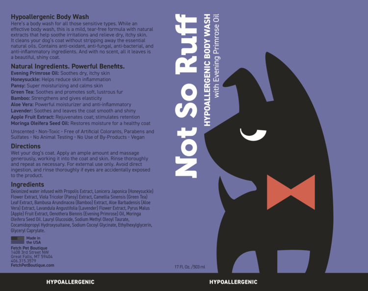 Fetch Not So Ruff Hypoallergenic Body Wash 17oz