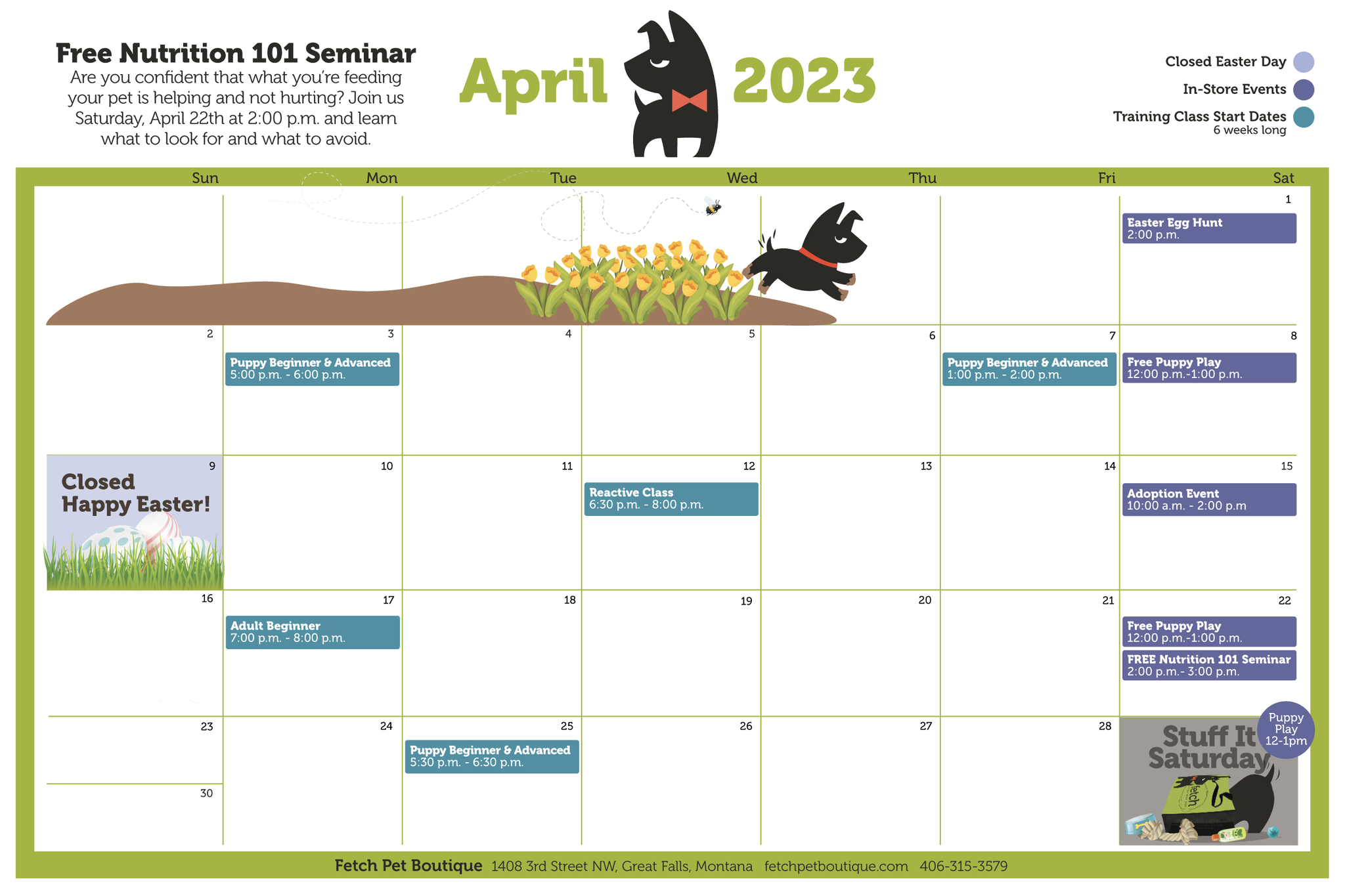 EVENTS Fetch Pet Boutique