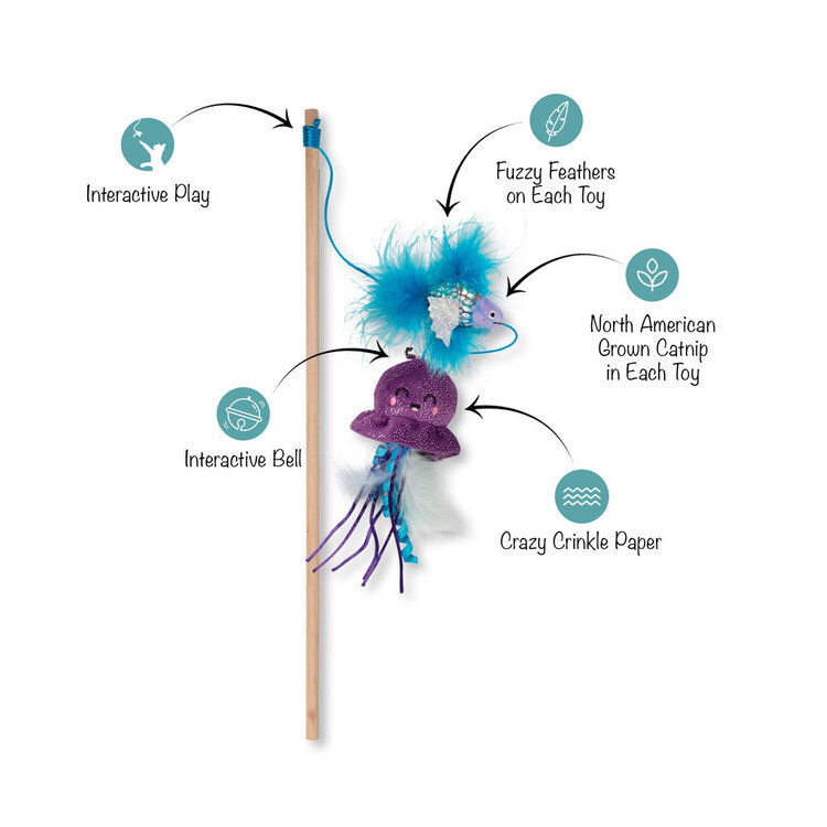 Going with the Tide  Cat Toy 3 Pack