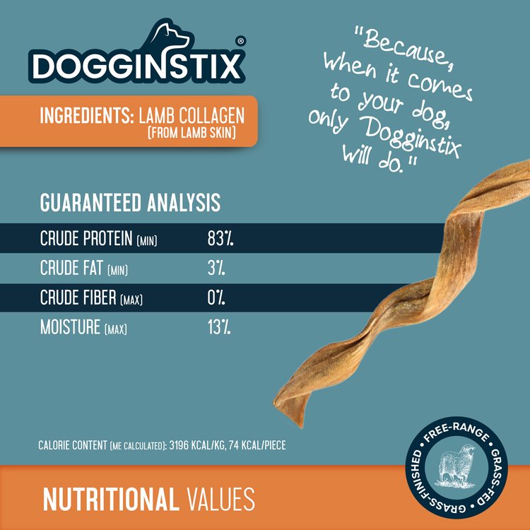Doggin Stix Doggin Stix Lamb Collagen Twist