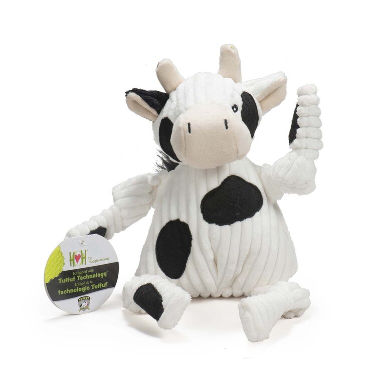 HuggleHounds Barnyard Knottie Cow L