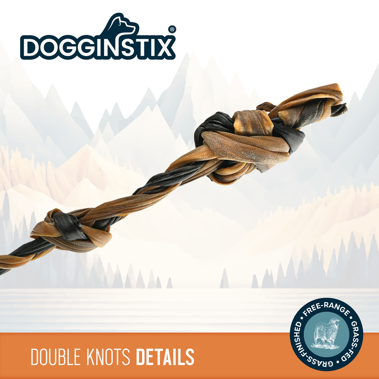 Doggin Stix Doggin Stix Lamb Collagen Double Knot