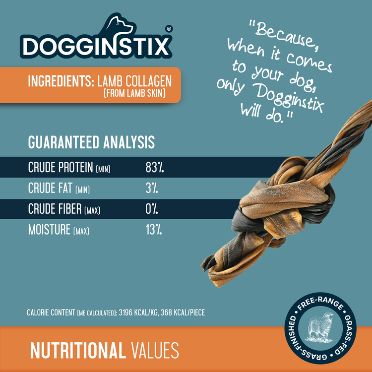 Doggin Stix Doggin Stix Lamb Collagen Double Knot