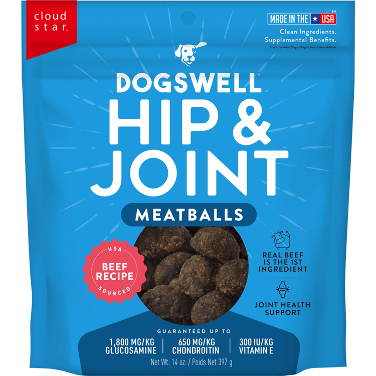 Dogswell Dogswell Hip&Joint Beef Meatballs 14oz
