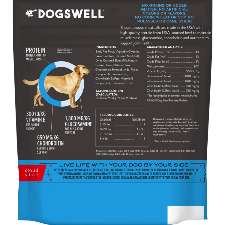 Dogswell Dogswell Hip&Joint Beef Meatballs 14oz