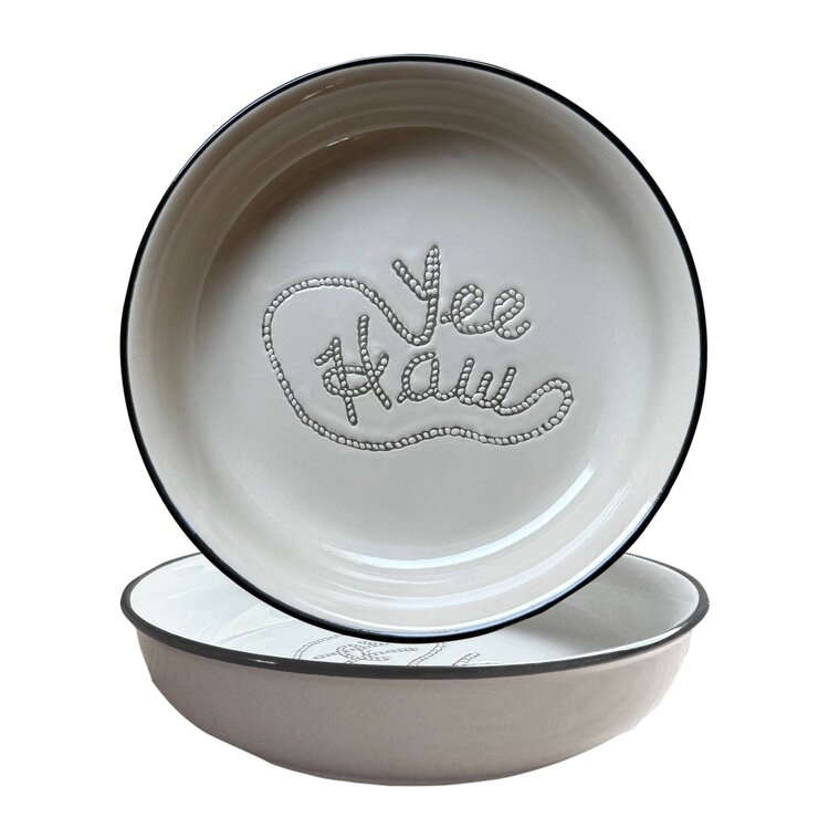 Speckle and Spot Yee Haw Pet Bowl
