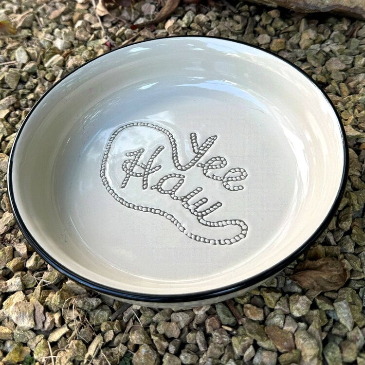 Speckle and Spot Yee Haw Pet Bowl